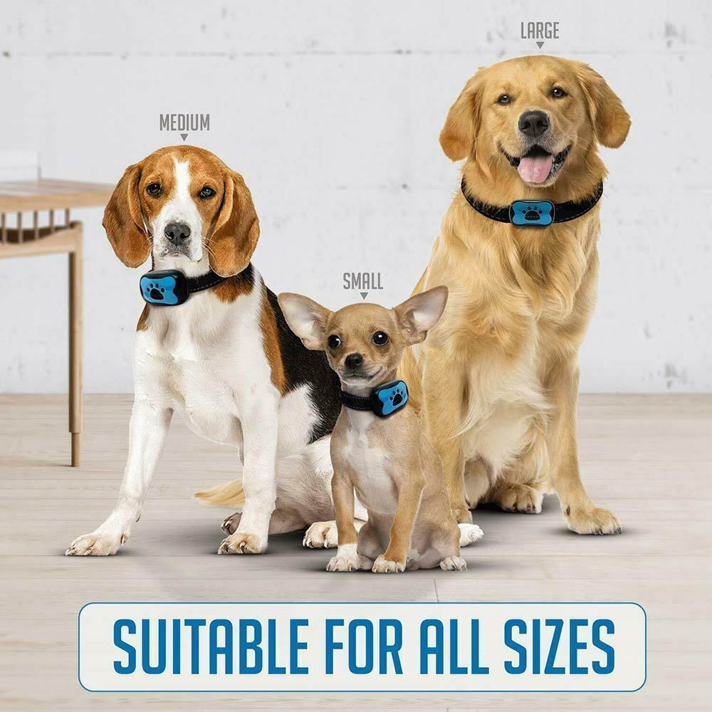 Waterproof Auto Anti Bark Dog Collar Stop Barking No-Shock Trainer Rechargeable