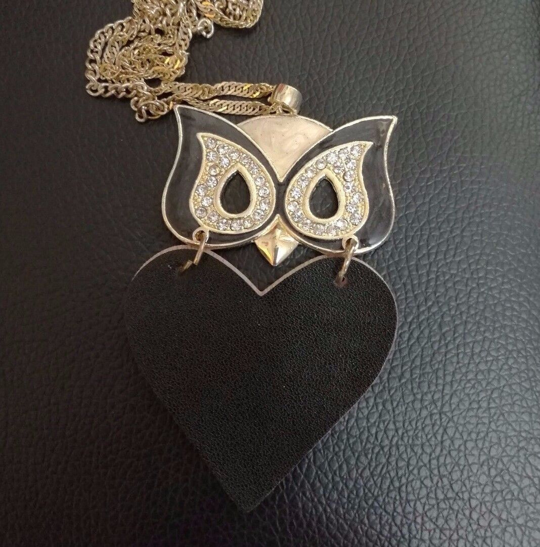 New Women Rhinestone Chain Crystal Necklace Pendant Lady's Fashion Jewelry OWL