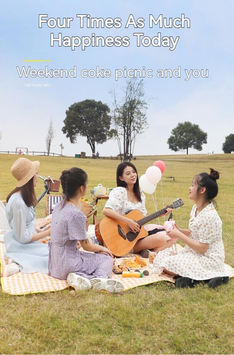 Outdoor Thickened Waterproof Portable Foldable Lawn Park Beach Party Picnic Mat