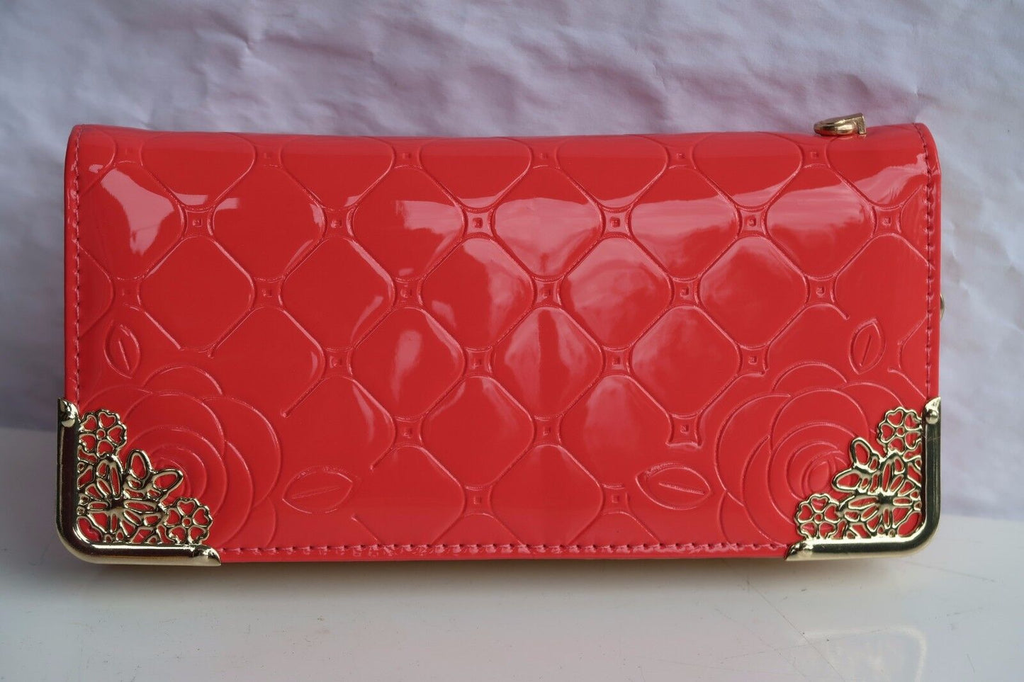 NEW Women Fashion Patent Wallet Zip Around Case Purse Wallet Lady clutch GIFT