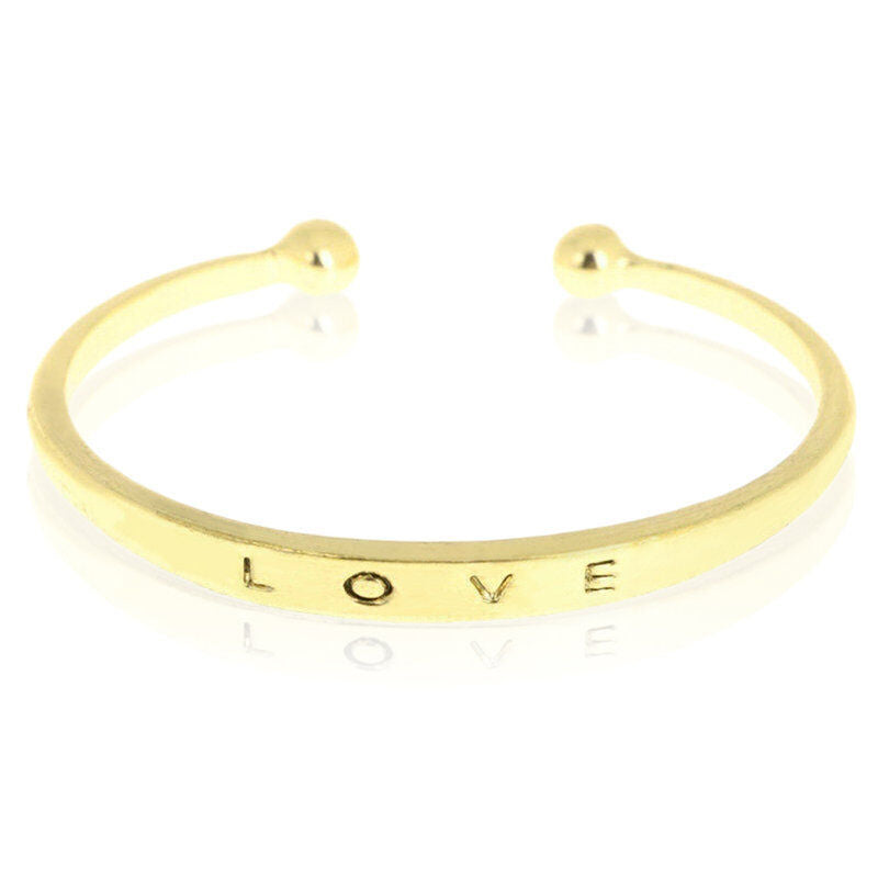 NEW Fashion Women’s Stainless Steel Screw Hand Love Wedding Cuff Bangle Bracelet