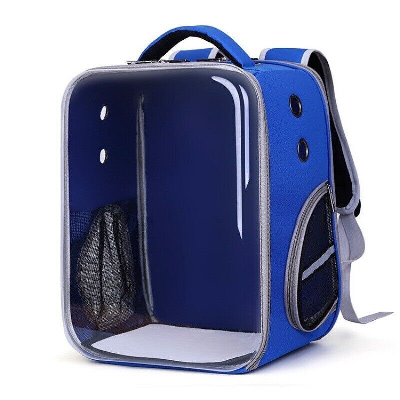 Pet Outdoor Breathable Foldable Clear Large Space Backpack Handheld Shoulder Bag