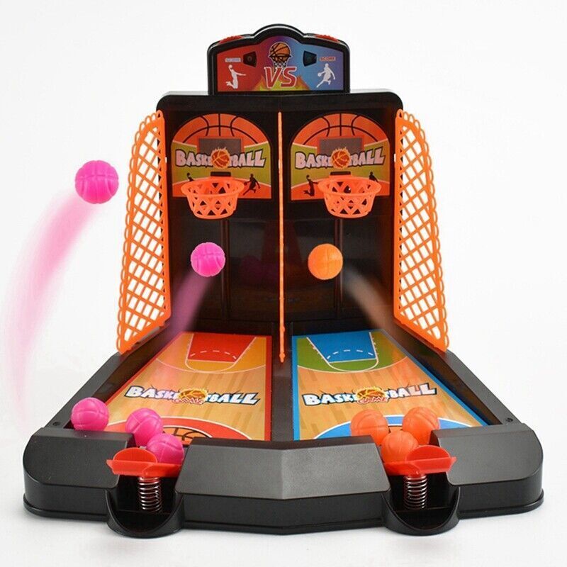 Mini Basketball Shooting Game Toy Desktop Indoor Table Games Set Kids Boys Gift