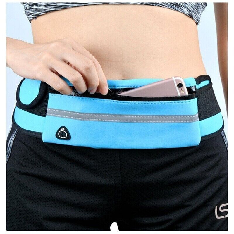 Waterproof Sports Wallet Running Pack Travel Waist Bags Money Zip Belt Pouch