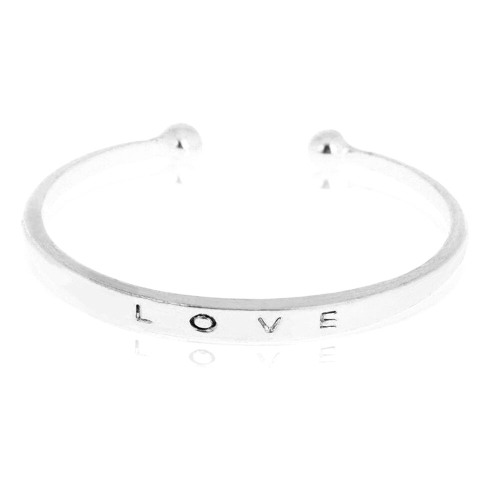 NEW Fashion Women’s Stainless Steel Screw Hand Love Wedding Cuff Bangle Bracelet