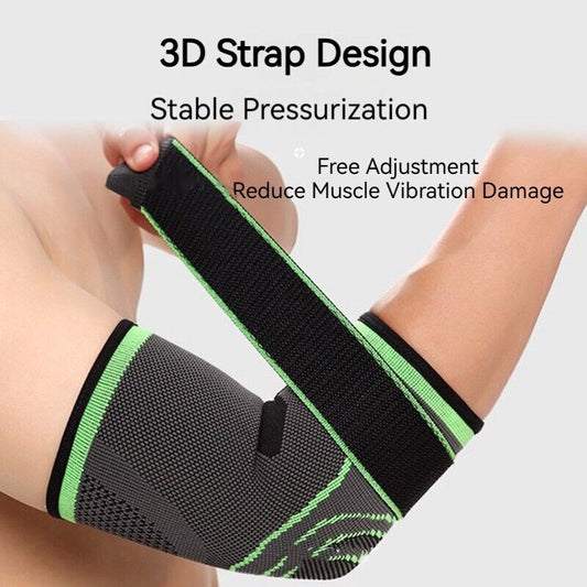 Knit Elbow Brace Support Arm Joint Bandage Straps Sports Fitness Protection