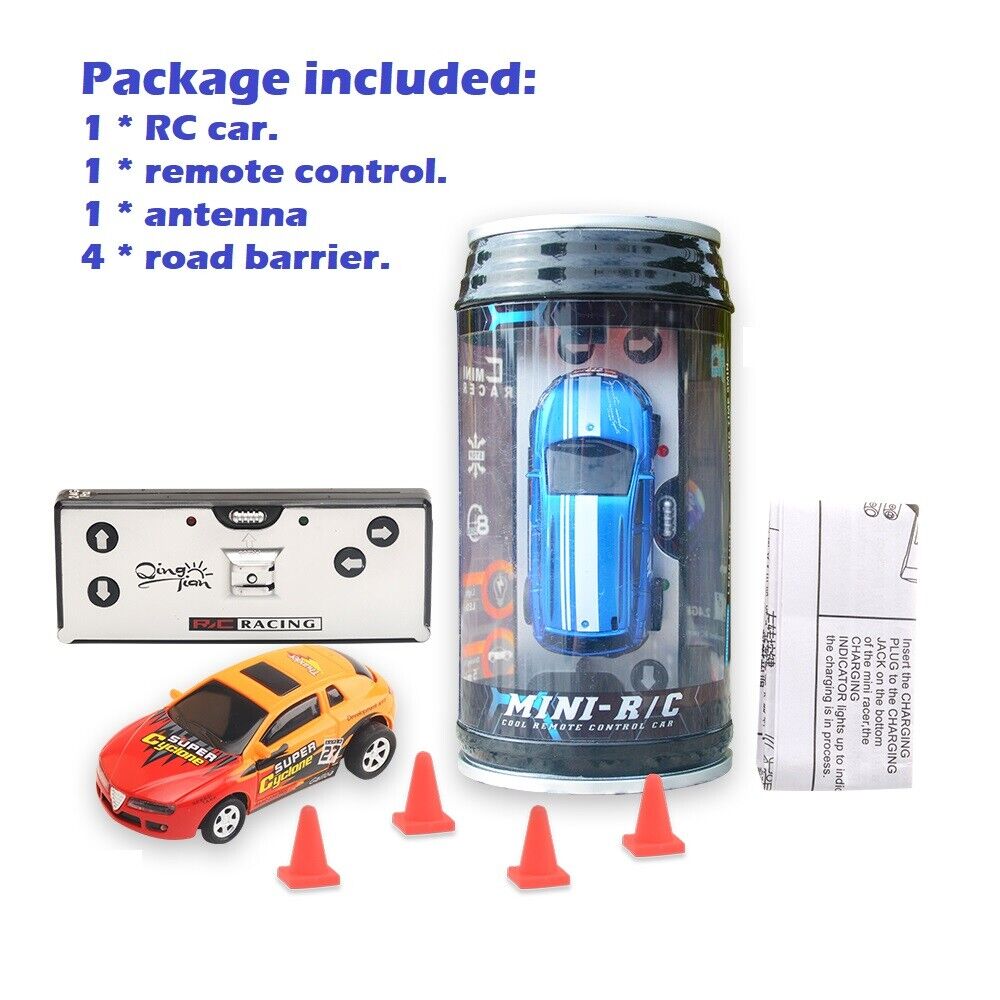 Coke Can Mini RC Radio Drift Remote Control Race Racing Car Toy gift For Kids