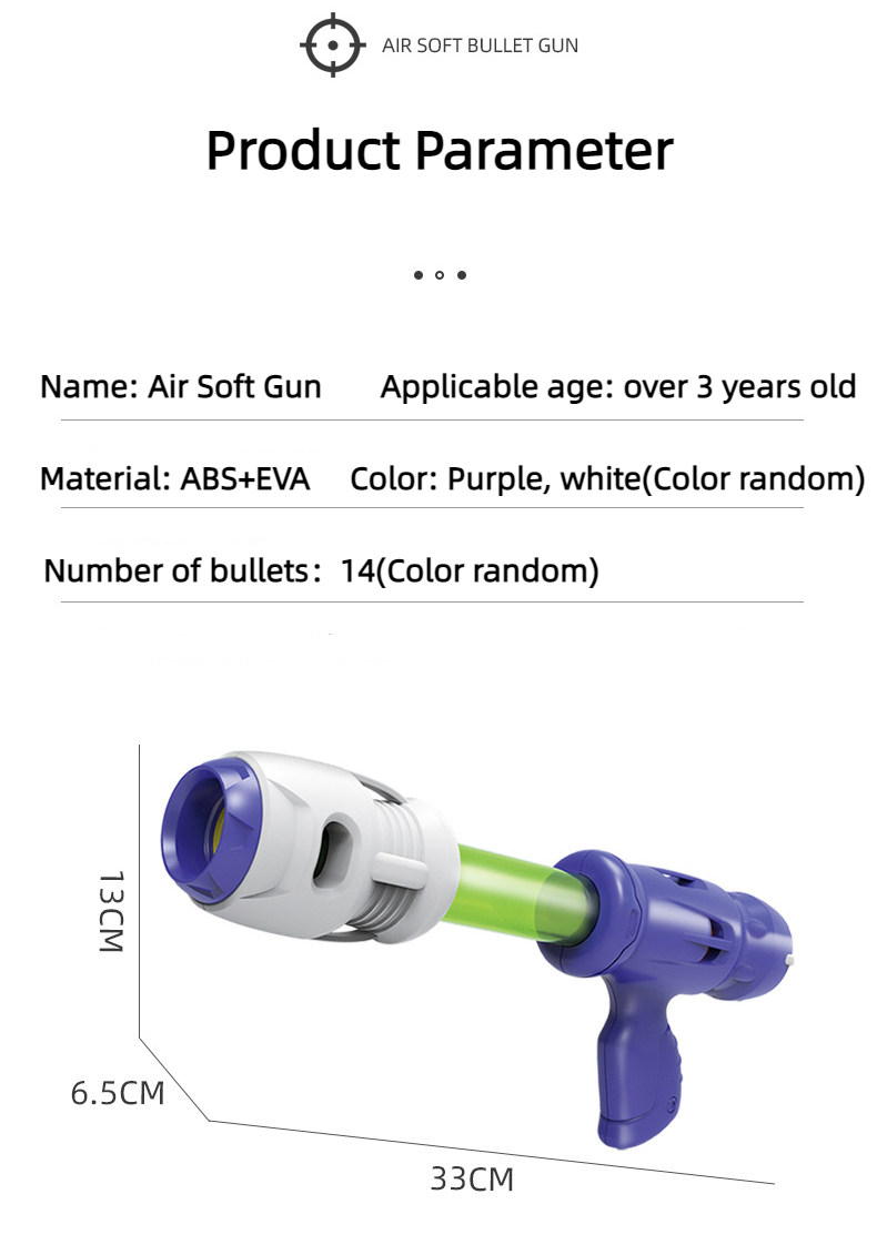 Soft EVA Bullet Shooting Automatic Scoring Manual Continuous Fire Toy Gun