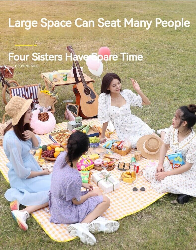 Outdoor Thickened Waterproof Portable Foldable Lawn Park Beach Party Picnic Mat