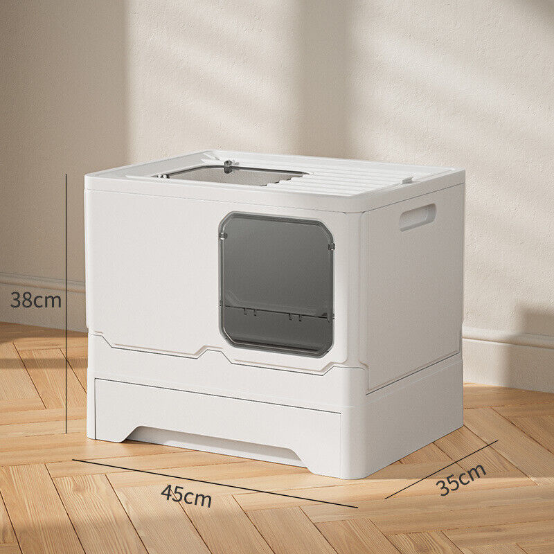 Simple Cleaning Drawer Type Pet Toilet Fully Anti-Splash Enclosed Cat Litter Box