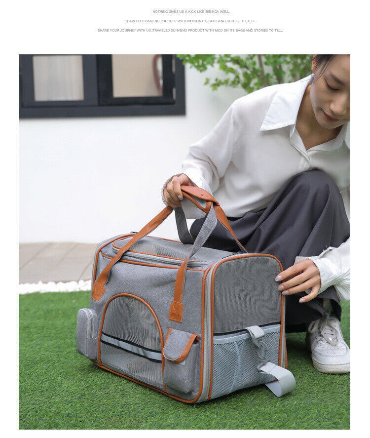 Portable Foldable Breathable Pet Going Out One Shoulder Tote Large Capacity