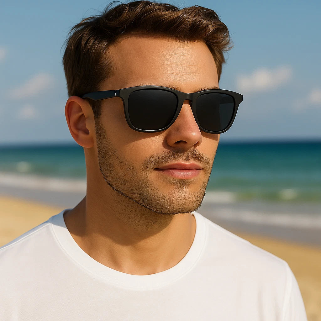 Men Stylish Polarized Sunglasses UV400 Anti-Glare Sports Driving Fishing Eyewear # TR7555