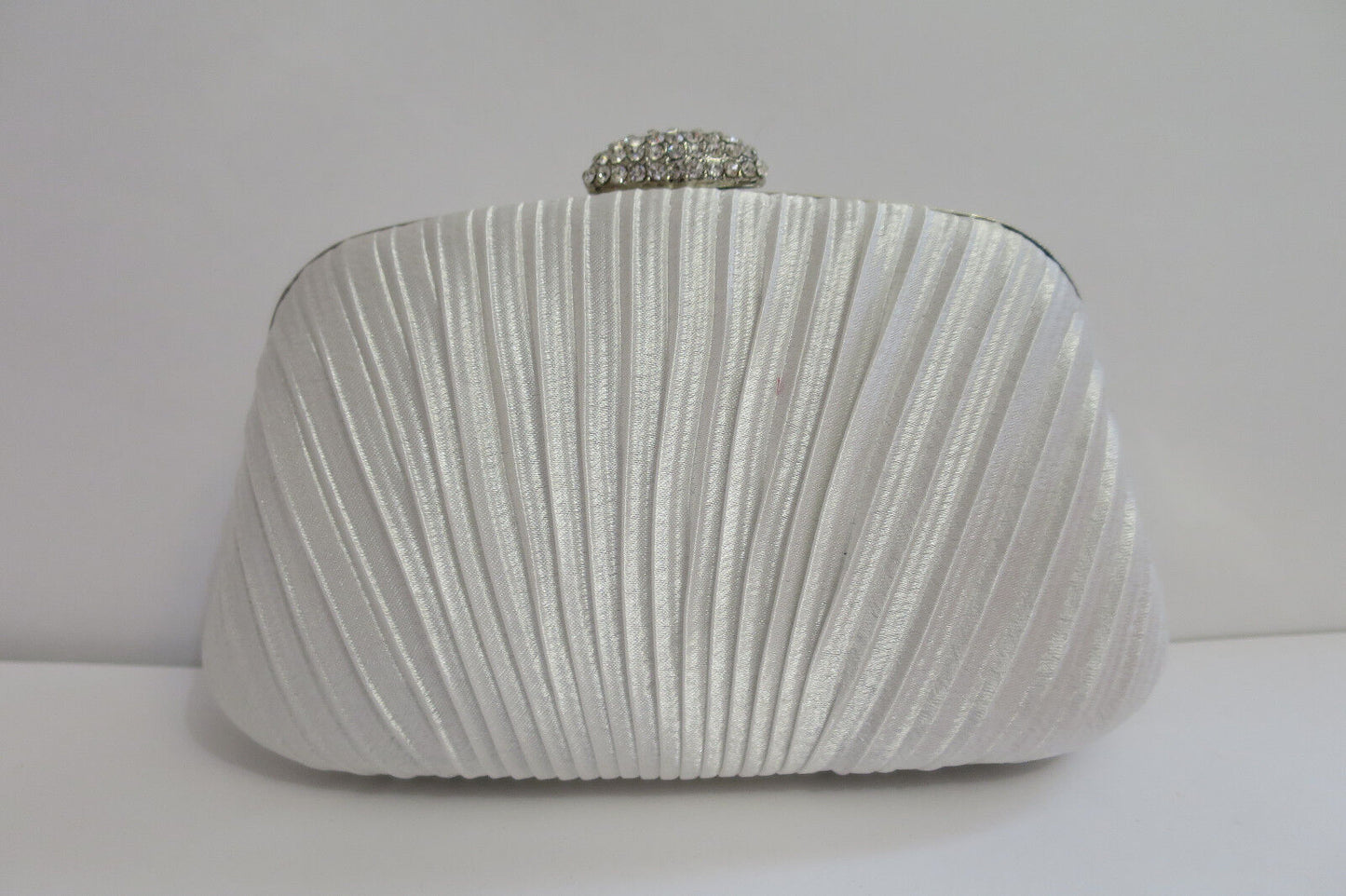 NEW Shining Satin Ladies Evening Clutch Bag Wedding Bridal Chain Handbag Wallet