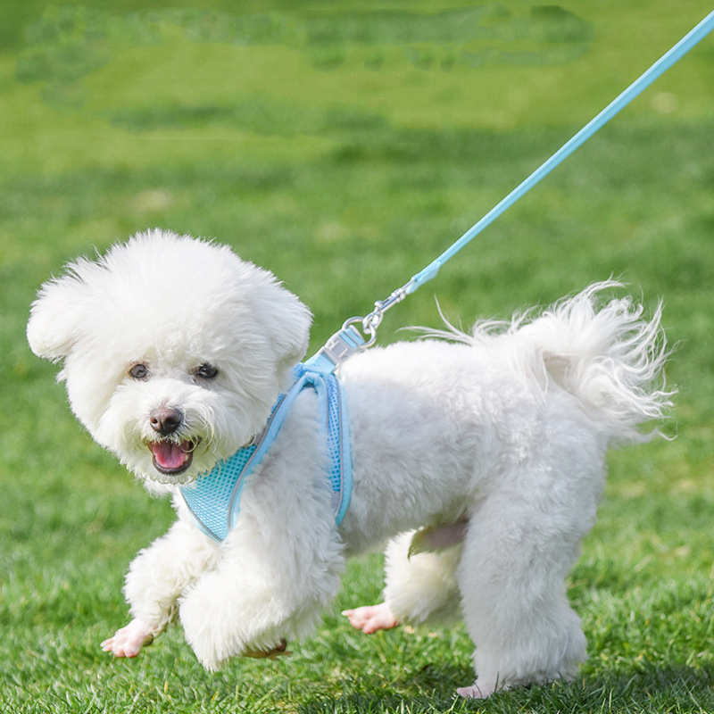 Pet Harness Vest Adjustable Puppy Breathable Mesh Leash Dog Reflective Vest