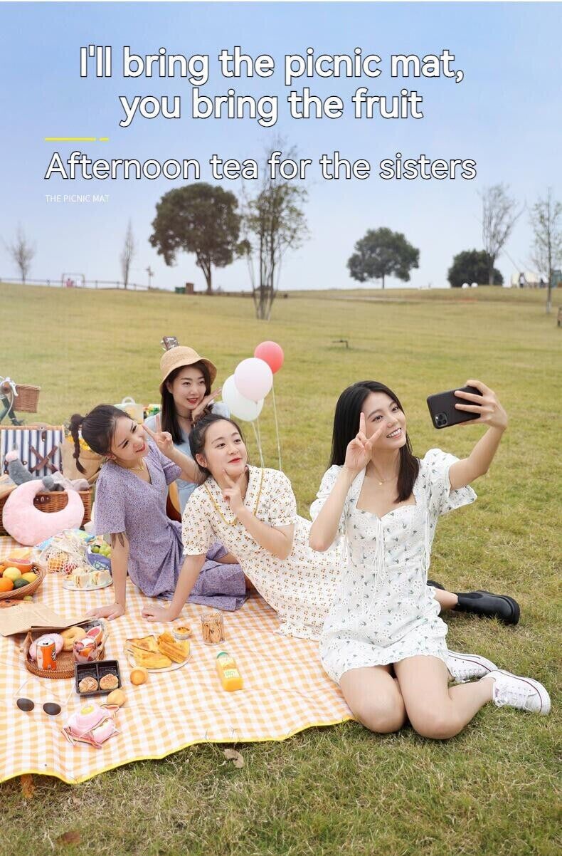 Outdoor Thickened Waterproof Portable Foldable Lawn Park Beach Party Picnic Mat