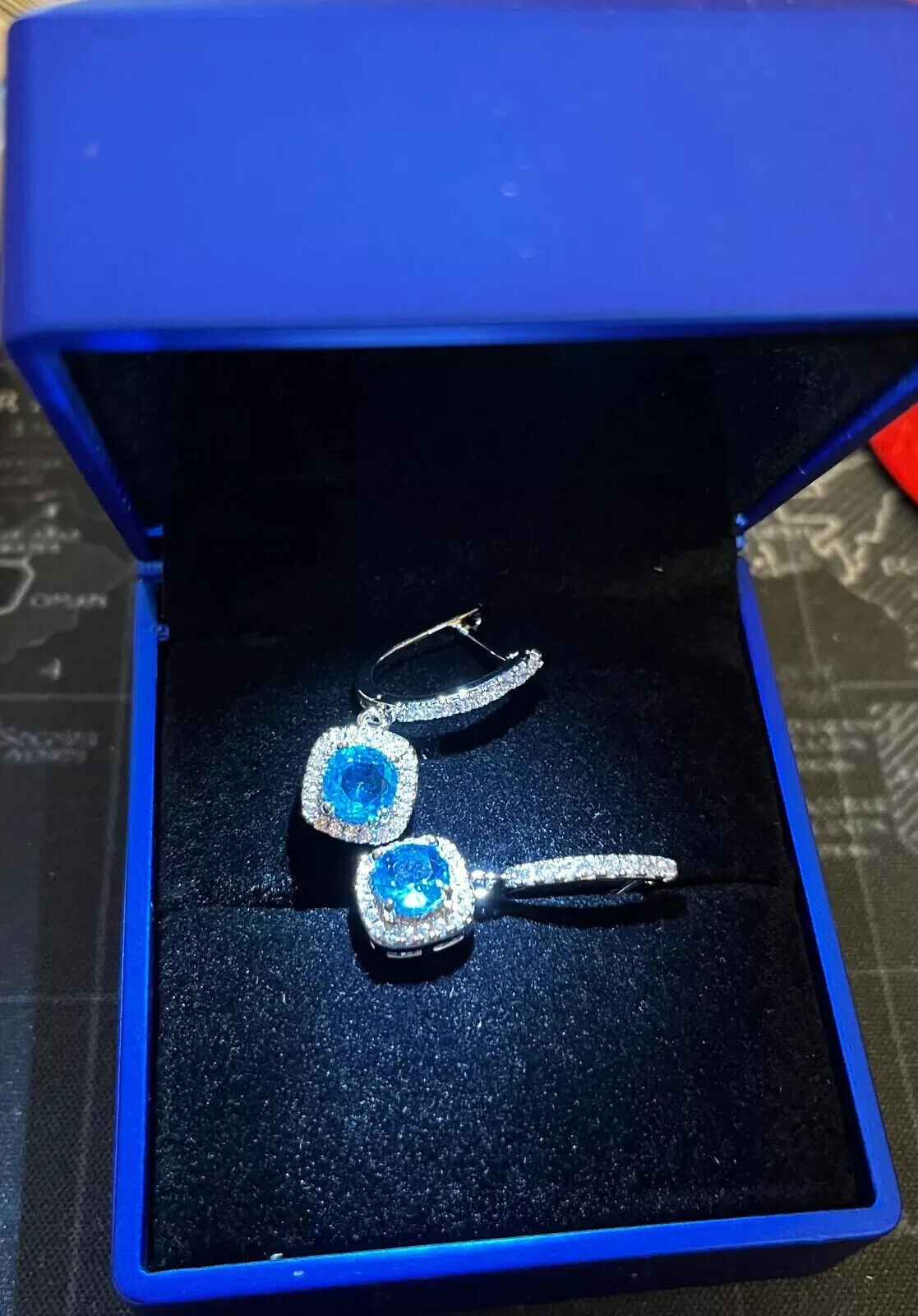 Women Crystal Zircon Earing Stud Drop Dangle Earrings Multicolour Party Jewelry