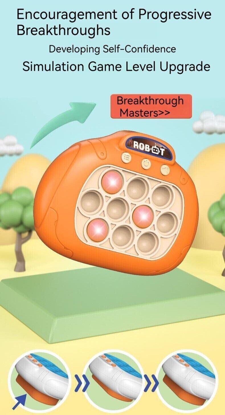 Children Decompression Finger Speed Push Educational Toys Gift Sound Light Game