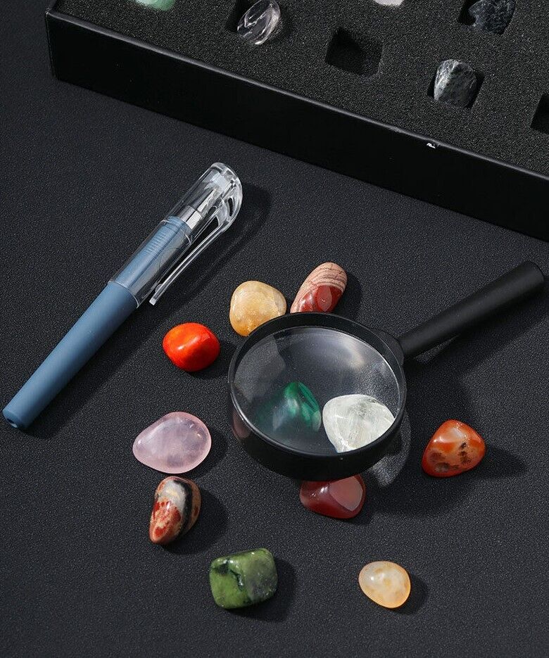 Gift idea Polished Healing Crystal Natural Gemstone Collection Stone Kit Set
