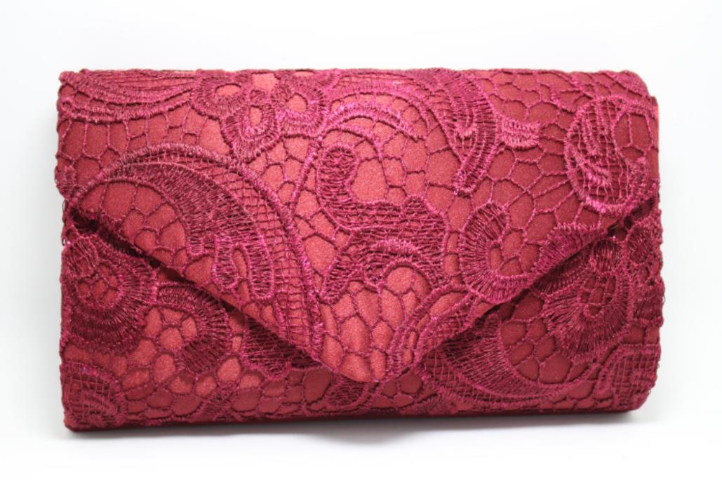 NEW Shining Satin Ladies Evening Clutch Bag Wedding Bridal Chain Handbag Wallet