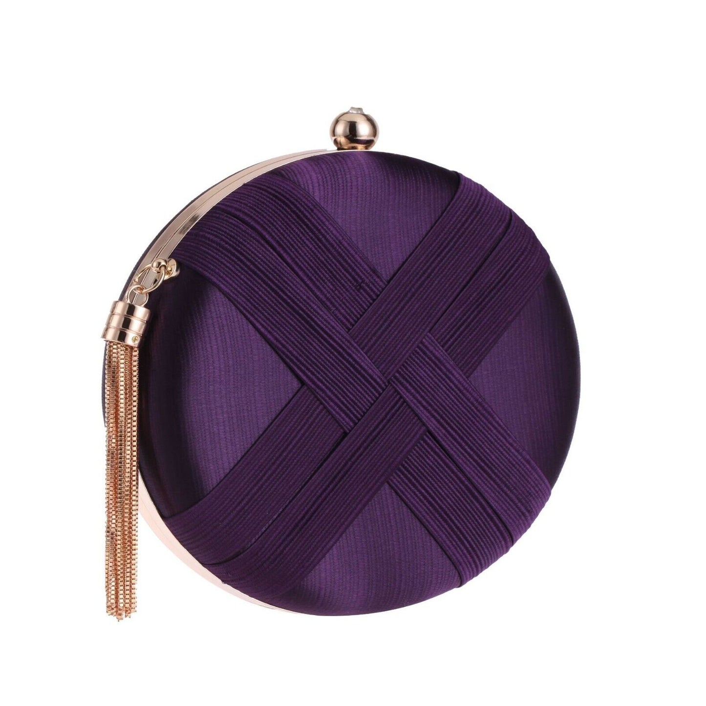 New Fashion Ladies Knit Wedding Bridal Evening Party Clutch Chain Handbag Bag