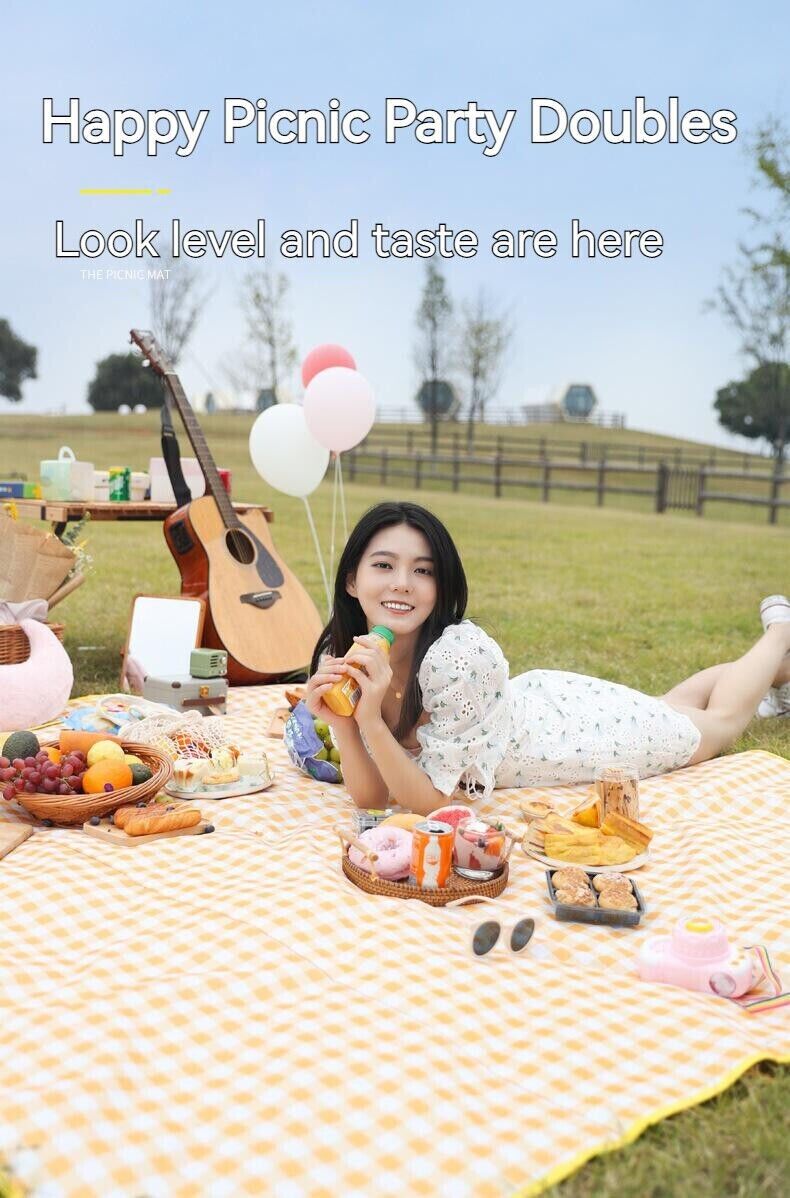 Outdoor Thickened Waterproof Portable Foldable Lawn Park Beach Party Picnic Mat