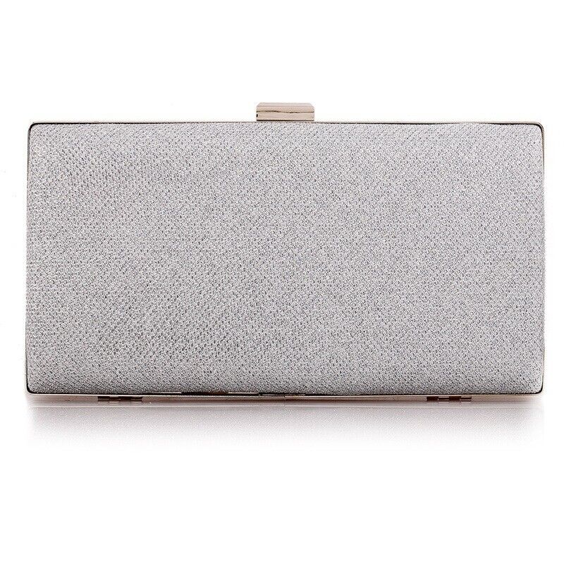 New Elegant Woman Ladies Hard Square Shell Wedding Clutch Evening Bag Party Bag