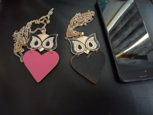 New Women Rhinestone Chain Crystal Necklace Pendant Lady's Fashion Jewelry OWL