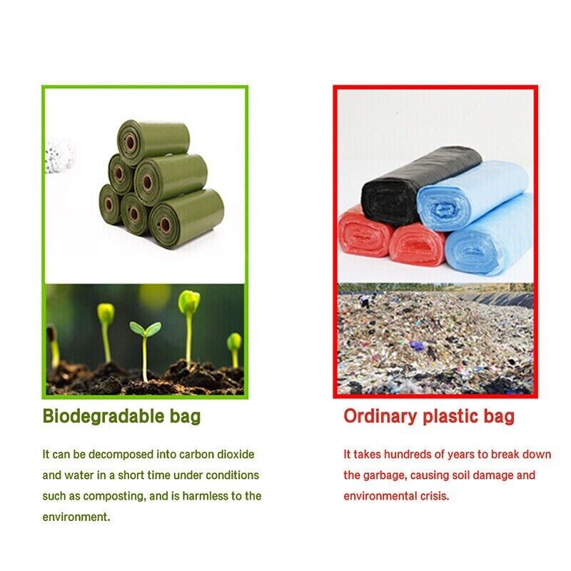 Biodegradable Pet Dog Poo Poop Bags Puppy Eco-Friendly Degradable Waste Bag