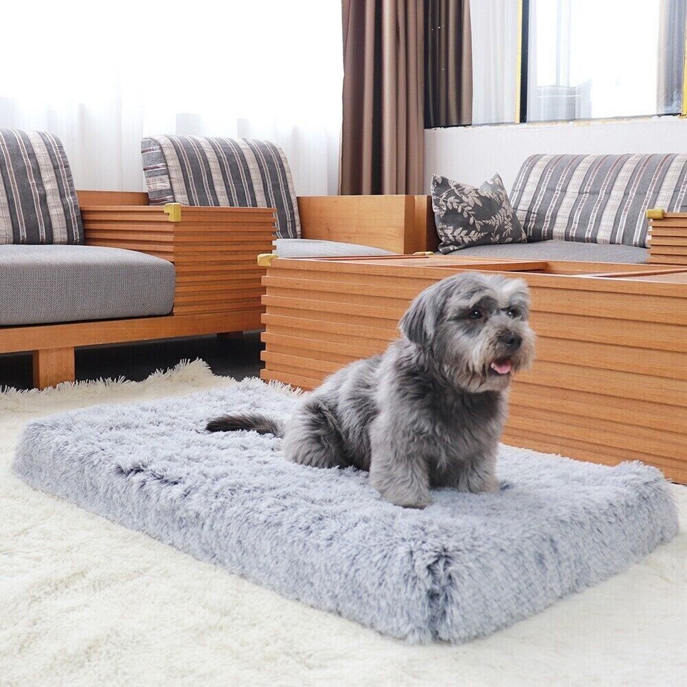 Pet Waterproof Removable Washable Plush Square Cushion Deep Sleep Soft Sofa Bed