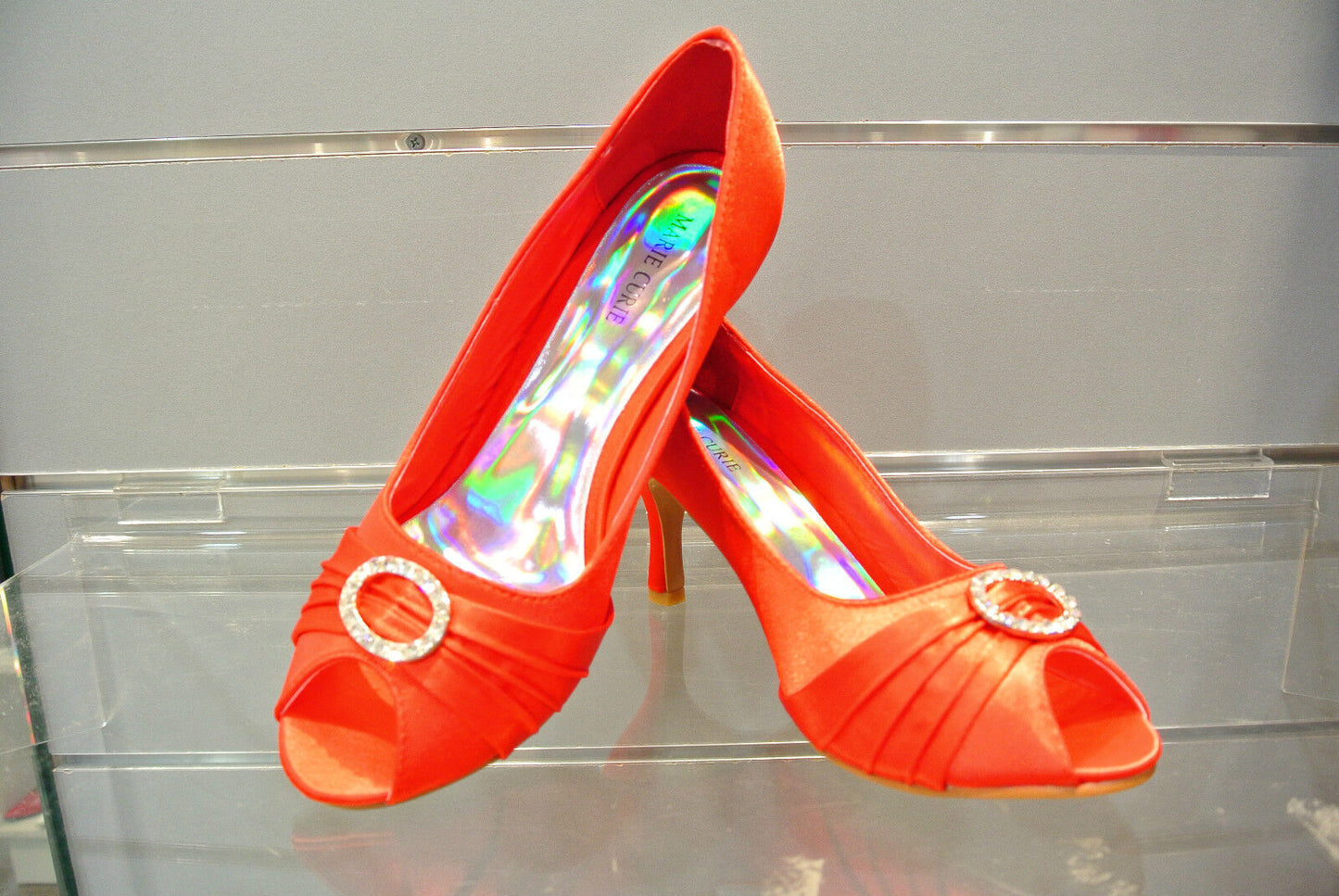 Fashion New Quality Women Shining Diamante Evening Wedding Ball High Heel Shoes