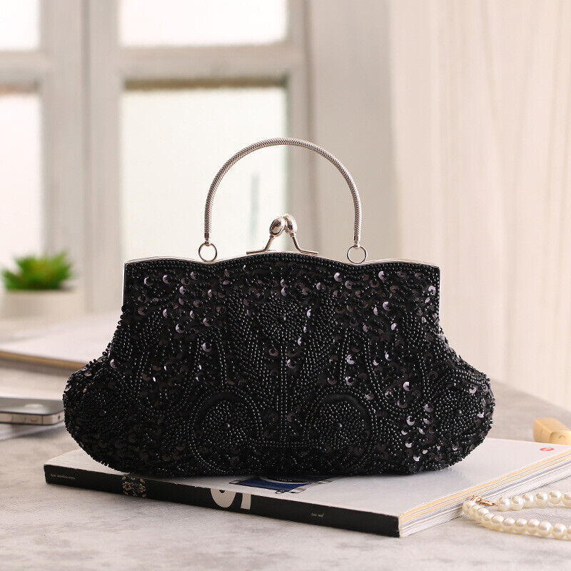 Women Fashion Glitter Party Bridal  Bag Wedding Handbag Prom Evening Clutch