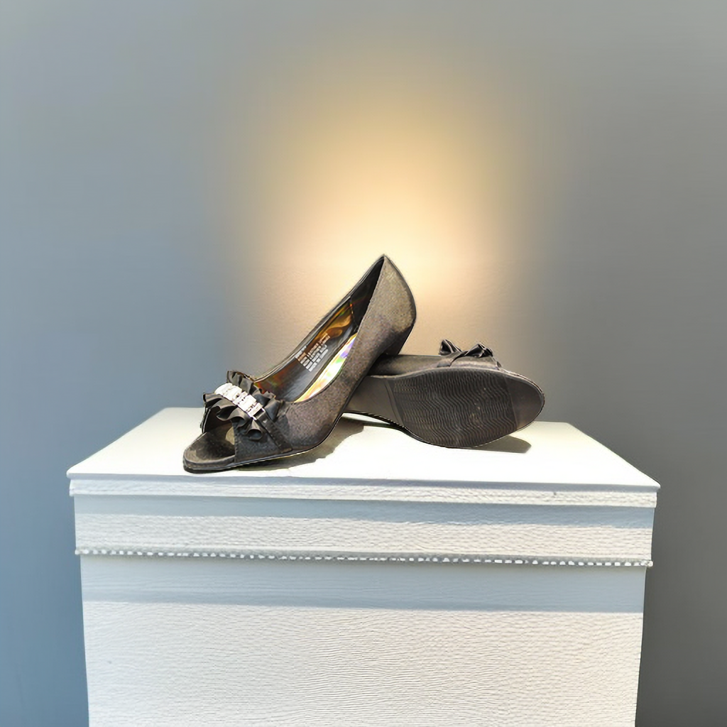 New Fashion Women Shining Ball Ventilate Mid Heel Party Wedding Work Date Shoes