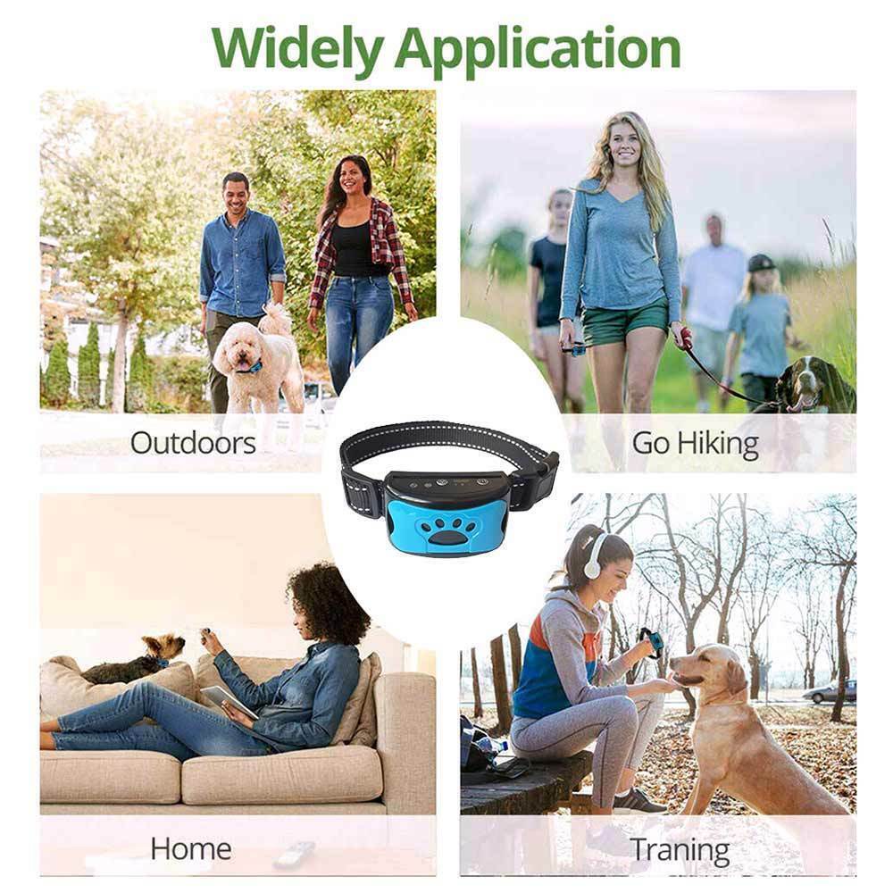 Waterproof Auto Anti Bark Dog Collar Stop Barking No-Shock Trainer Rechargeable
