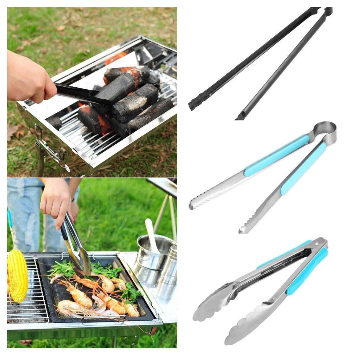 Outdoor Barbecue Tools Accessorie Stainless Steel Food Clips Bakery Bread Clips