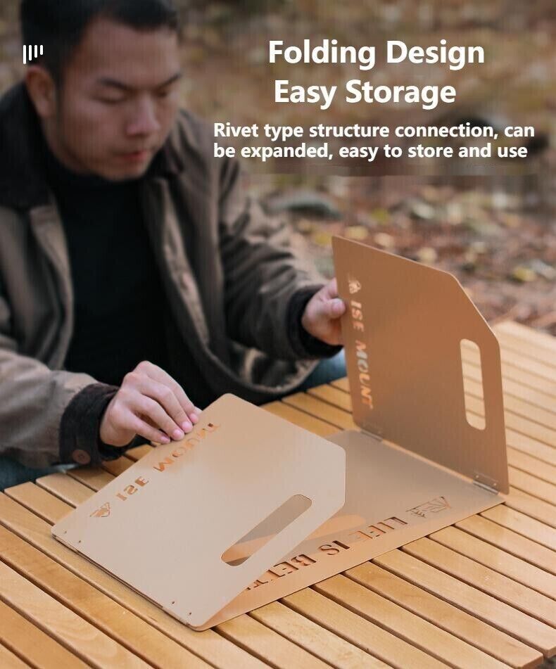 Outdoor Portable Thickened Collapsible Windbreak Camping Stove Head Polytunnel