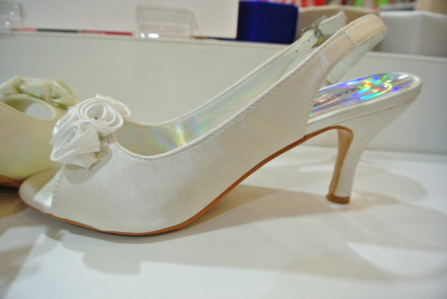 Elegant Women Shining Diamante Fish Mouth Date Evening Wedding Ball Party Shoes