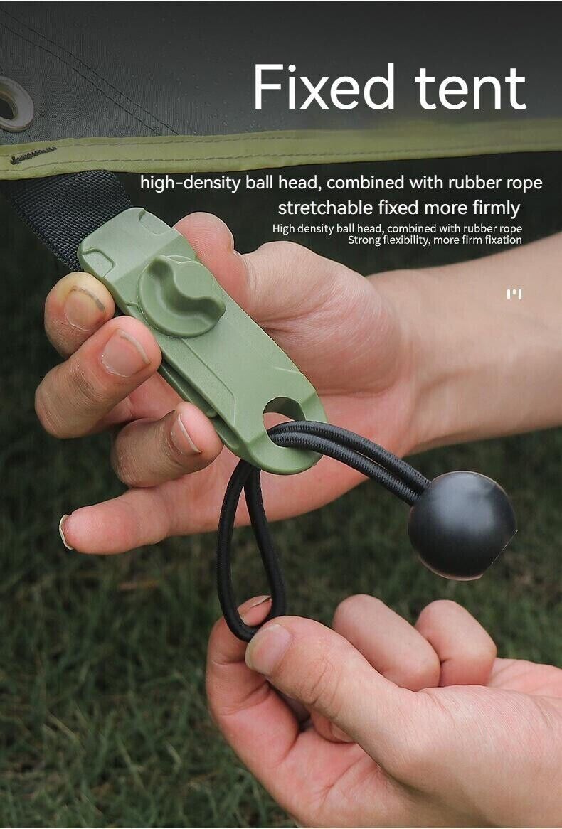 Outdoor Canopy Fixed Bind Elastic Cord Ties Elastic Ball Rubber Bands Tent Clips
