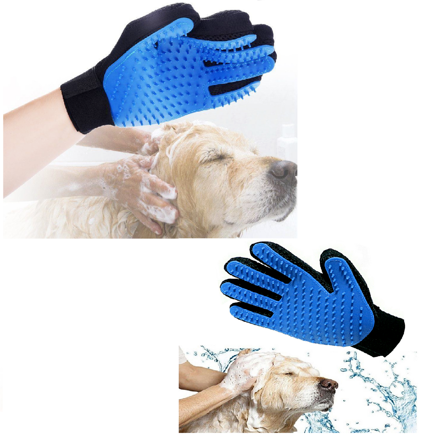 Pet Dog Cat Cleaning Glove Grooming Comb Bathing Remover Hair Shedding Brush