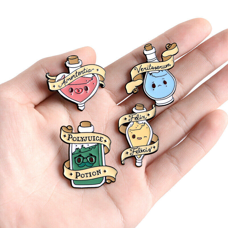Funky Harry potter magic medicine Pin Badge zinc alloy Brooch Enamel Pin cosplay
