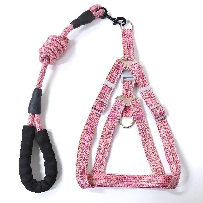 Pet Dog Cat Lead Harness Leash Vest Collar Safe Walking Control Outdoor