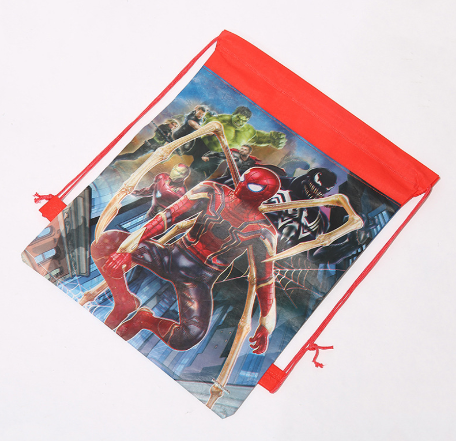 NEW Cartoon Drawstring Bag Library Girls Boys School Bag children kids Backpack