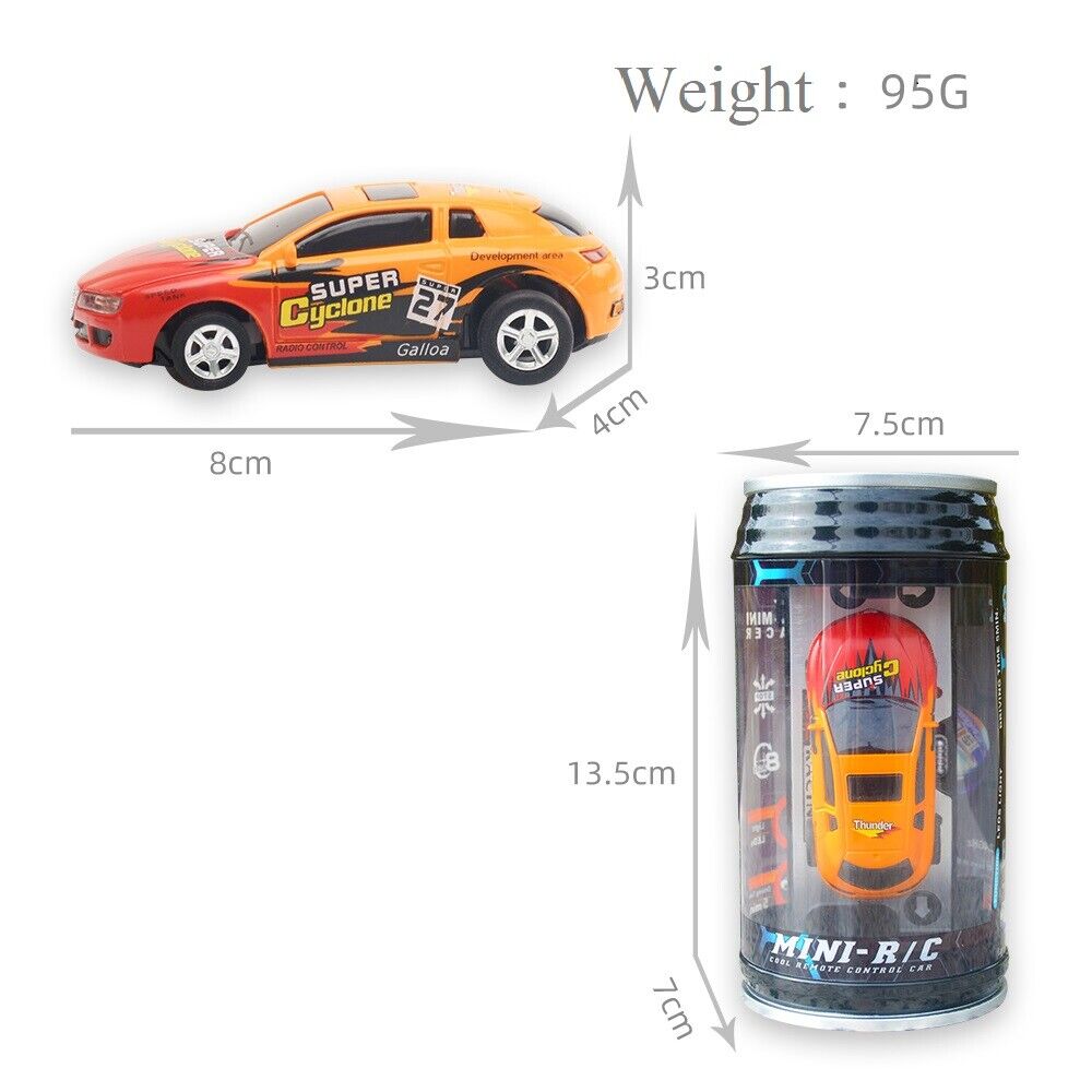 Coke Can Mini RC Radio Drift Remote Control Race Racing Car Toy gift For Kids