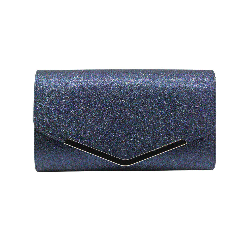 Shining Flip Magnetic Ladies Evening Clutch Bag Wedding Bridal Chain Handbag