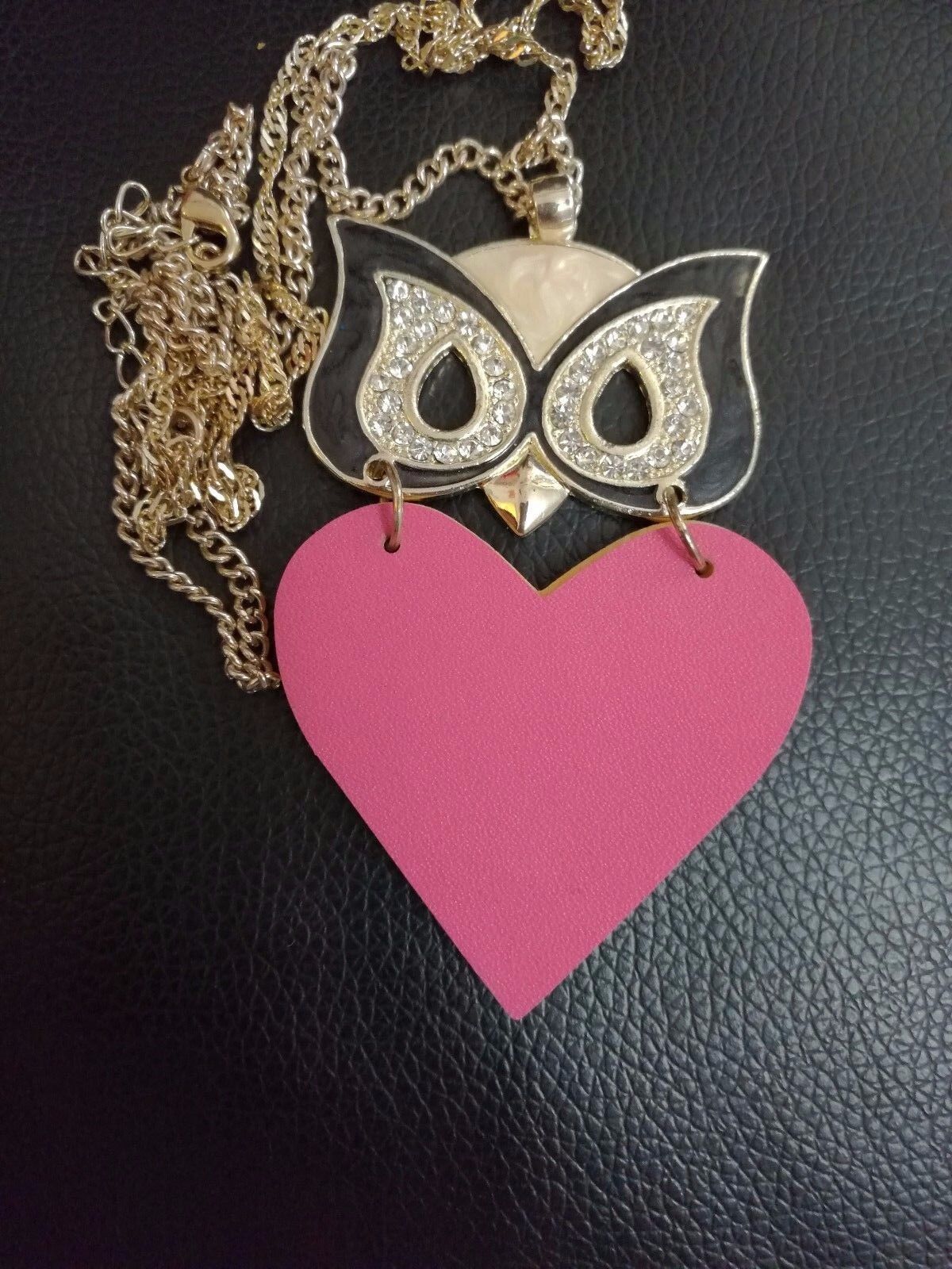 New Women Rhinestone Chain Crystal Necklace Pendant Lady's Fashion Jewelry OWL