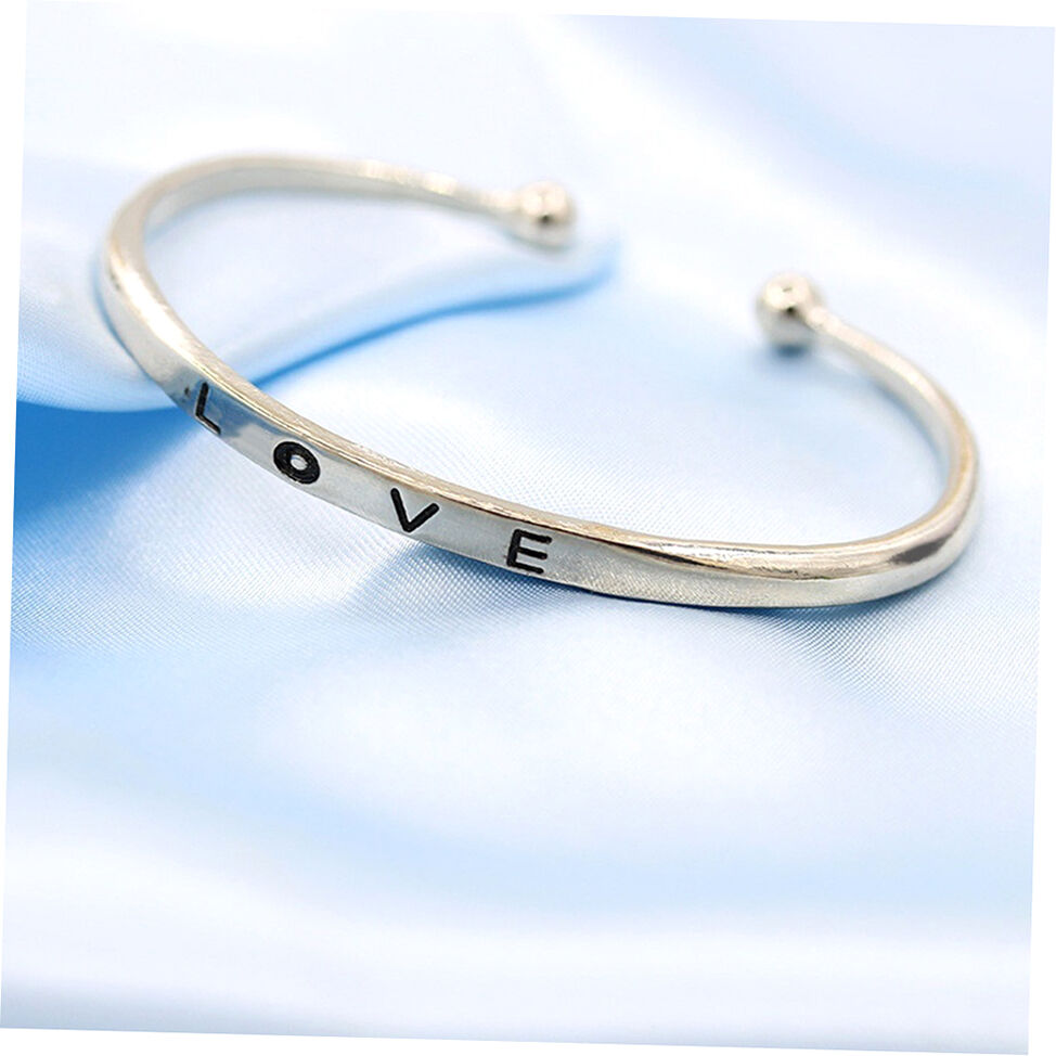 NEW Fashion Women’s Stainless Steel Screw Hand Love Wedding Cuff Bangle Bracelet