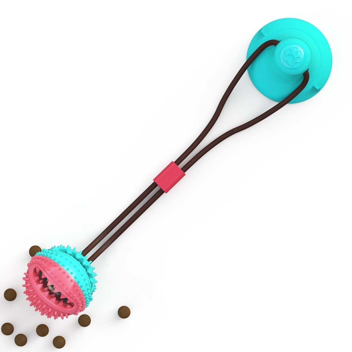Pet Puppy Molar Bite Toy Suction Cup Tug Rope Ball Dog Tooth Cleaning Chew Toys