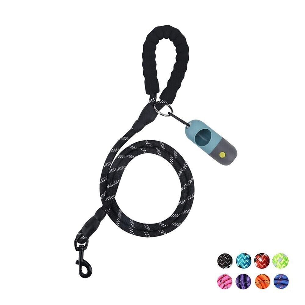 Pet Poop Bag Dispenser With LED Flashlight Waste Disposable Clean Poo Holder