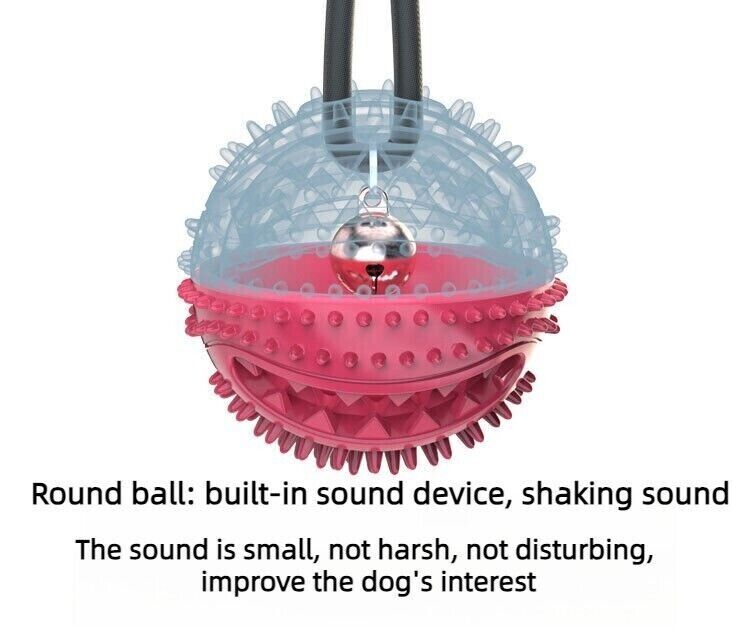 Pet Puppy Molar Bite Toy Suction Cup Tug Rope Ball Dog Tooth Cleaning Chew Toys