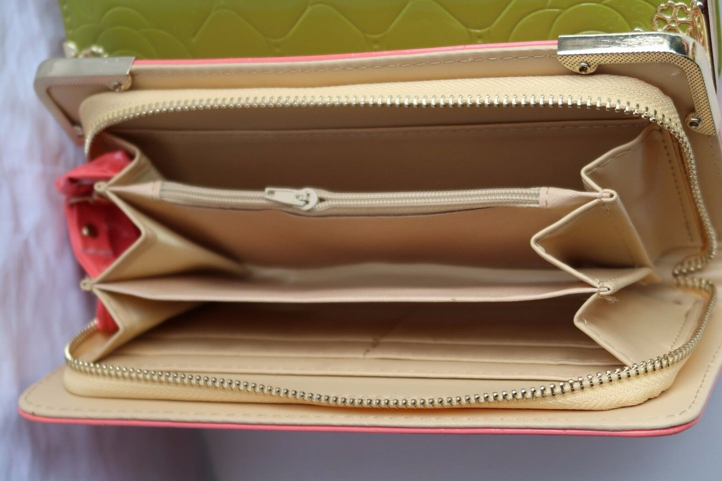 NEW Women Fashion Patent Wallet Zip Around Case Purse Wallet Lady clutch GIFT