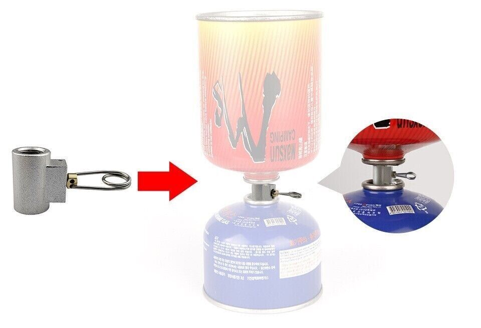 Outdoor Camp Gas Stove Tank Canister Connector Gas Refill Adaptor Propane Valve